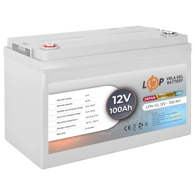 Акумуляторна батарея Logicpower LPN-GL 12V-100 Ah GEL
