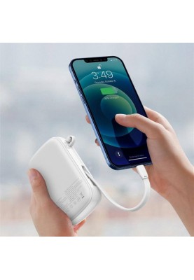 Універсальна мобільна батарея Baseus Qpow Digital Display Quick Charging Power Bank 20W 20000mAh White (PPQD-H02) (1283126558955)