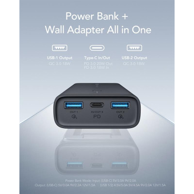 Універсальна мобільна батарея Veger ACE100 10000mAh Black (W1146) (1283126559143)
