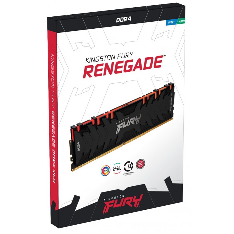 Модуль пам`яті DDR4 2x8GB/4000 Kingston Fury Renegade RGB (KF440C19RB2AK2/16)