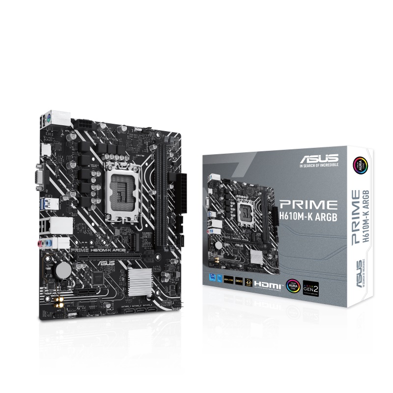 Материнська плата Asus Prime H610M-K ARGB Socket 1700