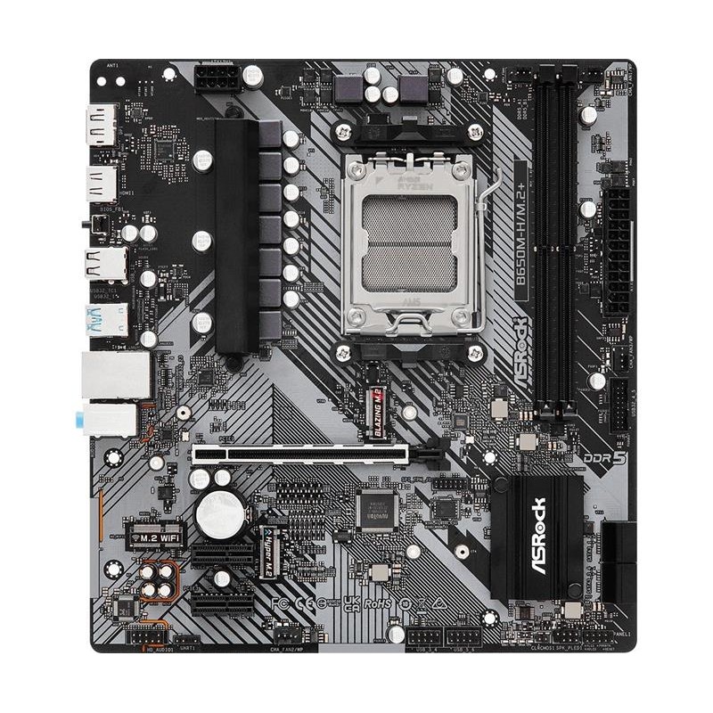 Материнська плата ASRock B650M-H/M.2+ Socket AM5