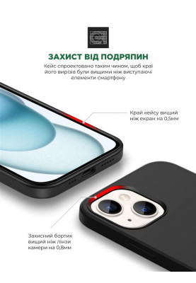 Чохол-накладка Armorstandart Icon2 для Apple iPhone 15 Black (ARM70504)