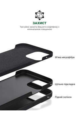 Чохол-накладка Armorstandart Icon2 для Apple iPhone 15 Pro Black (ARM70520)