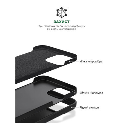 Чохол-накладка Armorstandart Icon2 для Apple iPhone 15 Pro Black (ARM70520)