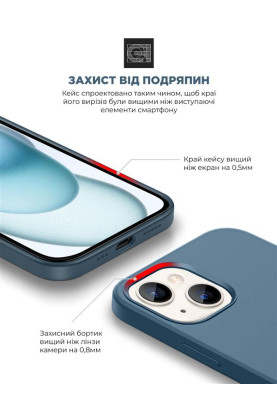 Чохол-накладка Armorstandart Icon2 для Apple iPhone 15 Storm Blue (ARM70506)