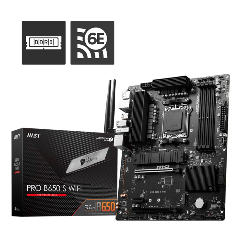 Материнська плата MSI Pro B650-S WiFi Socket AM5