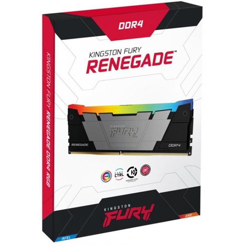 Модуль пам`яті DDR4 8GB/3600 Kingston Fury Renegade RGB (KF436C16RB2A/8)