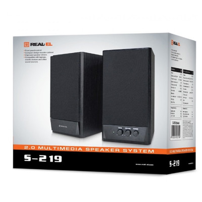 Акустична система REAL-EL S-219 Black Акустична система REAL-EL S-219 Black
