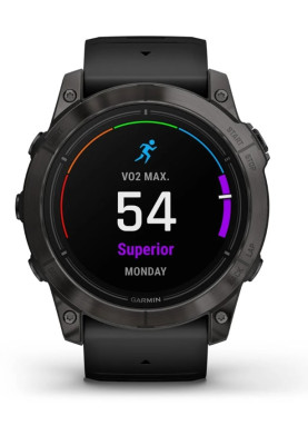 Смарт-годинник Garmin Epix Pro Gen 2 51mm Sapphire Carbon Gray DLC Titanium with Black Silicone (010-02804-53)