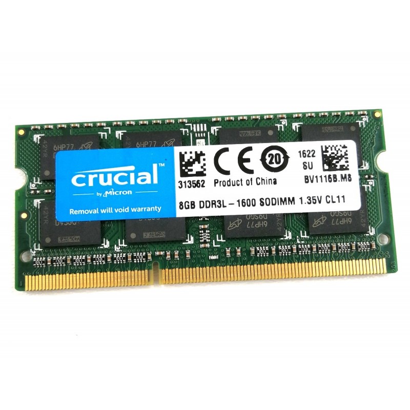 Модуль пам`ятi SO-DIMMDDR3L 8GB/1600 Crucial (CT102464BF160B.C16FPD)