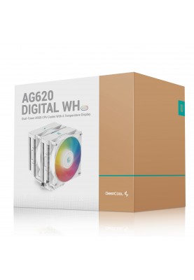 Кулер процесорний DeepCool AG620 Digital WH ARGB (R-AG620-WHADMN-G-2)