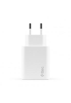 Мережевий зарядний пристрій Ttec SmartCharger PD USB-C 30W White (2SCS26B)