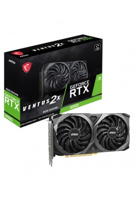 Відеокарта GF RTX 3060 8GB GDDR6 Ventus 2X MSI (GeForce RTX 3060 VENTUS 2X 8G)