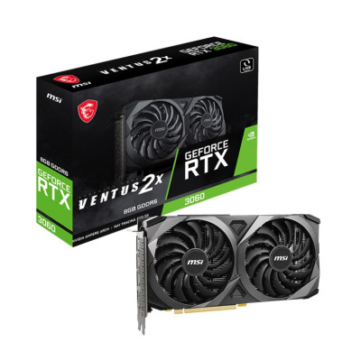 Відеокарта GF RTX 3060 8GB GDDR6 Ventus 2X MSI (GeForce RTX 3060 VENTUS 2X 8G)