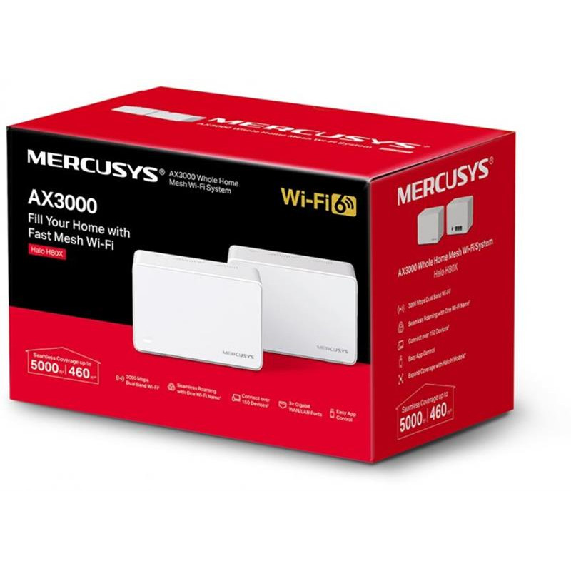 WiFi Mesh система Mercusys Halo H80X 2-pack