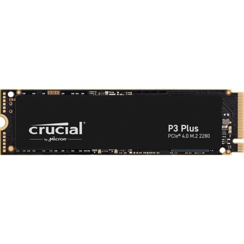 Накопичувач SSD  500GB Crucial P3 Plus M.2 2280 NVMe PCIe 3.0 x4 TLC 3D NAND (CT500P3PSSD8)