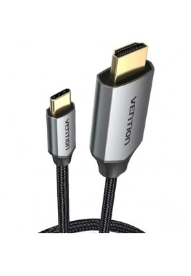 Кабель Vention HDMI - USB Type-C (M/M), V 2.0, 1.5 м, чорний/сірий (CRBBG)