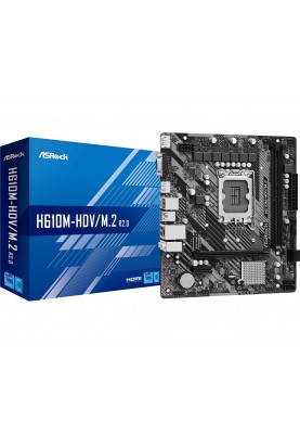 Материнська плата ASRock H610M-HDV/M.2 R2.0 Socket 1700