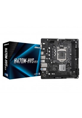 Материнська плата ASRock H470M-HVS R2.0 Socket 1200