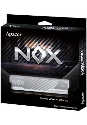 Модуль пам`ятi DDR4 2x8GB/3600 Apacer NOX White (AH4U16G36C25YMWAA-2)