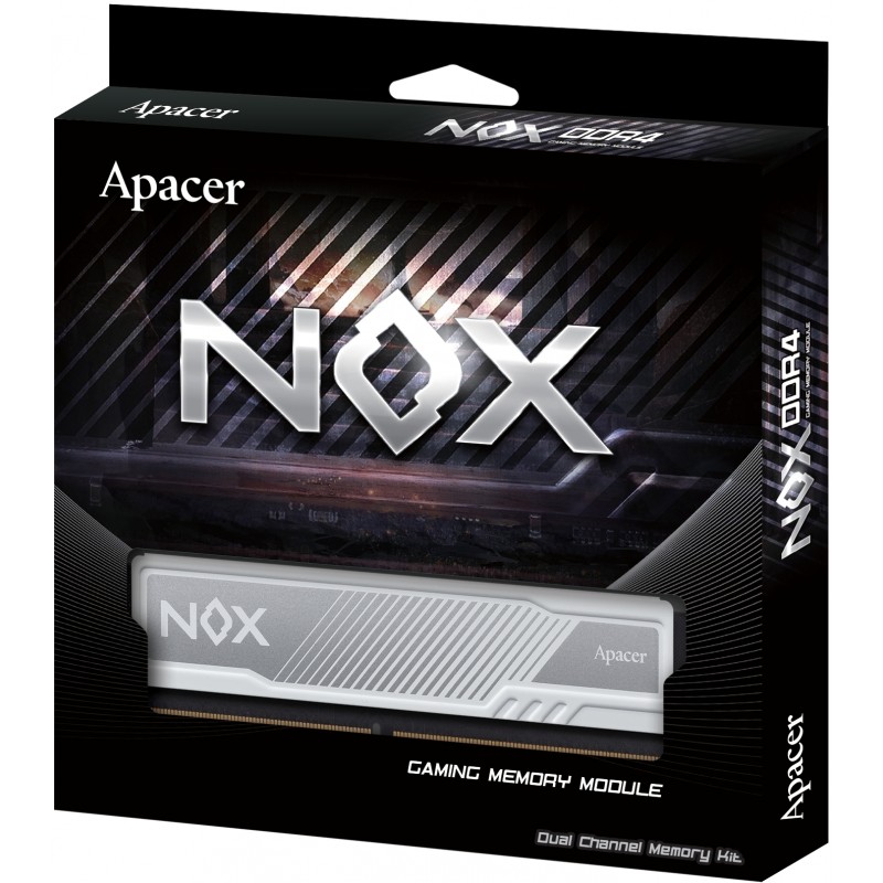 Модуль пам`ятi DDR4 2x8GB/3600 Apacer NOX White (AH4U16G36C25YMWAA-2)