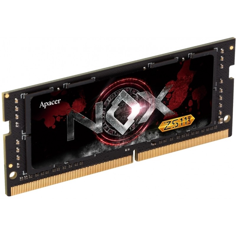 Модуль пам`ятi SO-DIMM 8GB/3200 DDR4 Apacer NOX Black (A4S08G32CLYBDAA-1)