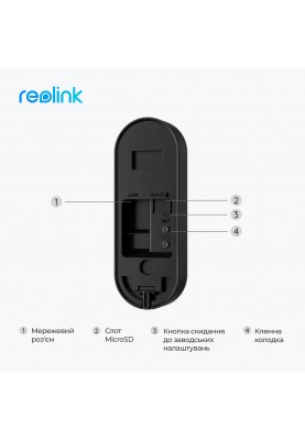 Відеодзвінок Reolink D340W (Video Doorbell WiFi)