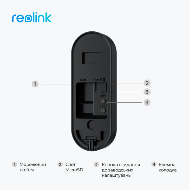 Відеодзвінок Reolink D340W (Video Doorbell WiFi)