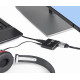 Адаптер Cablexpert HDMI - HDMI+USB+3.5 мм (F/F), Black (UHG-4K2-01)