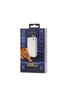 Універсальна мобільна батарея Remax RPP-289 Pure 30000mAh Blue (6954851241638)