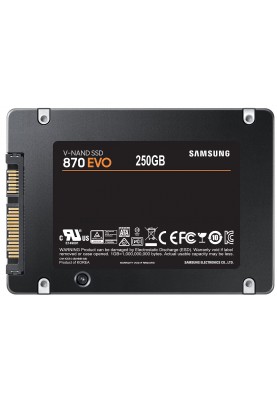 Накопичувач SSD  250GB Samsung 870 EVO 2.5" SATAIII MLC (MZ-77E250BW)