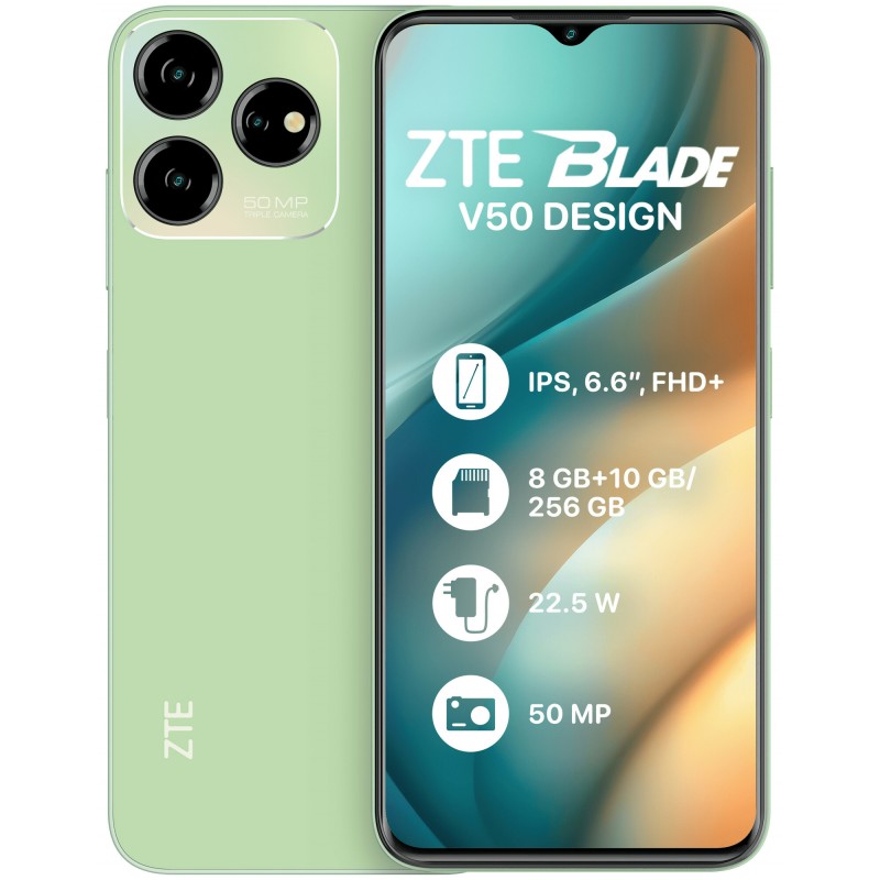 Смартфон ZTE Blade V50 Design 8/256GB Dual Sim Green