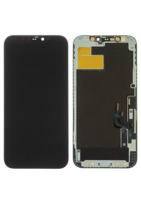 Дисплей iPhone 12/iPhone 12 Pro у зборі з сенсором та рамкою black (оригінал завод) (I25563)