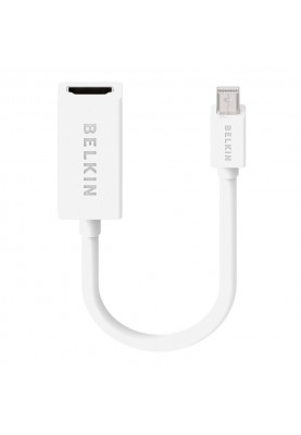 Адаптер Belkin mini DisplayPort - HDMI (M/F), 0.12 м, White (F2CD021eb)