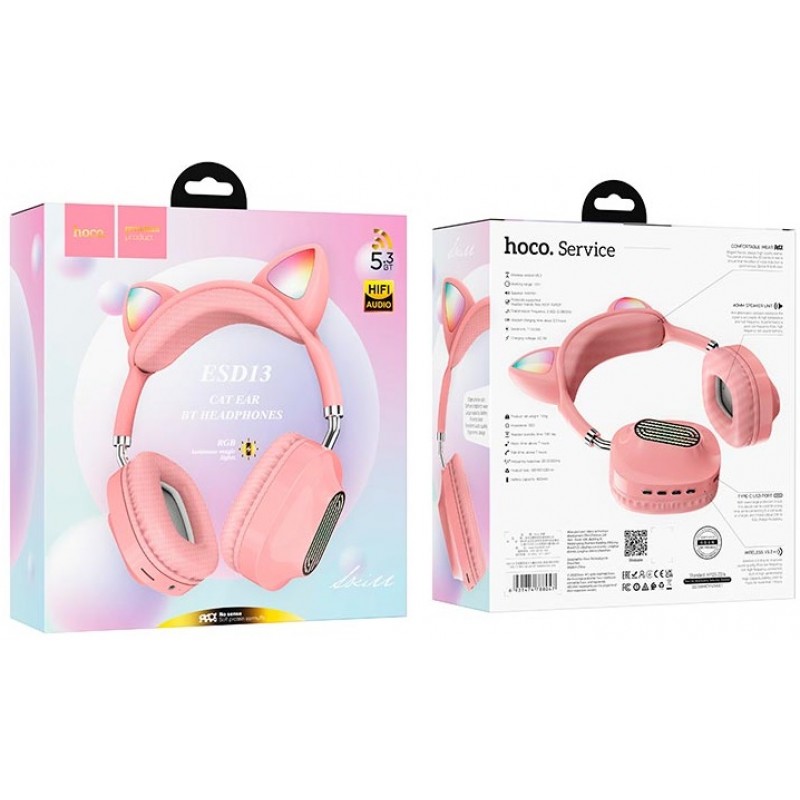 Bluetooth-гарнітура Hoco ESD13 Pink (ESD13P)