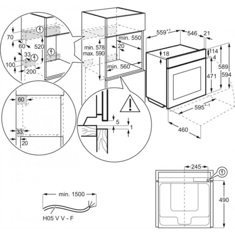 Духова шафа Electrolux EOF3H00BX