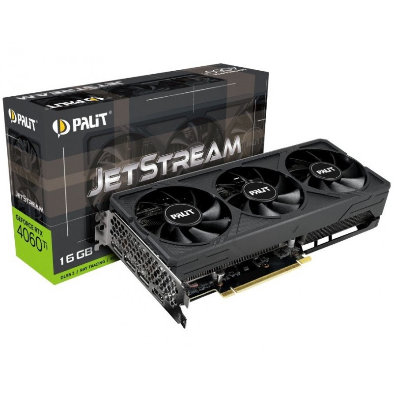 Відеокарта GF RTX 4060 Ti 16GB GDDR6 JetStream Palit (NE6406T019T1-1061J)