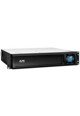 Джерело безперебійного живлення APC Smart-UPS C RM 2000VA LCD, Lin.int., 6 x IEC, RJ-45, USB, LCD, металл (SMC2000I-2U)