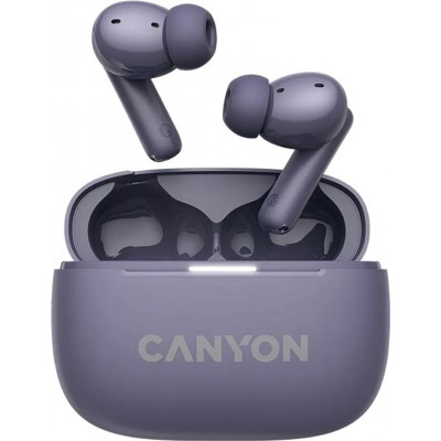 Bluetooth-гарнітура Canyon OnGo TWS-10 ANC ENC Purple (CNS-TWS10PL)
