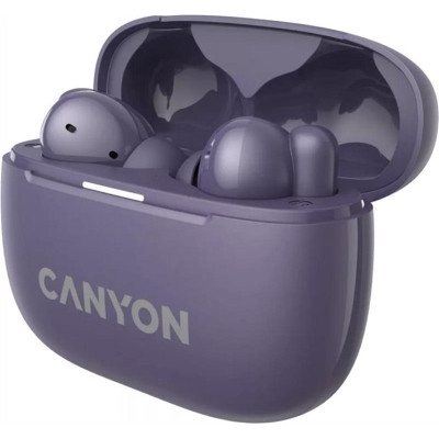 Bluetooth-гарнітура Canyon OnGo TWS-10 ANC ENC Purple (CNS-TWS10PL)