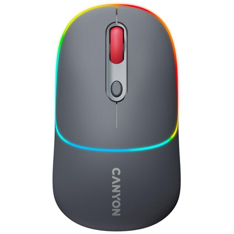 Миша бездротова Canyon MW-22 Dual Band RGB Wireless Dark Grey (CNS-CMSW22DG)