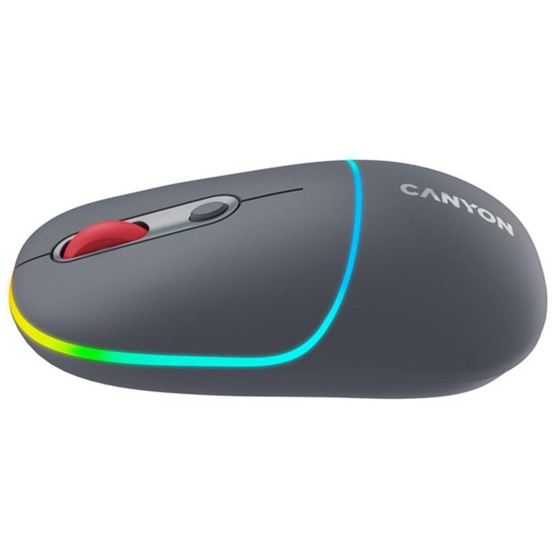 Миша бездротова Canyon MW-22 Dual Band RGB Wireless Dark Grey (CNS-CMSW22DG)