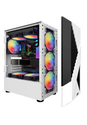 Корпус 1stPlayer F3-A-WH-4F1 White без БЖ