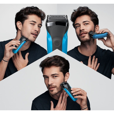 Електробритва Braun Series 3 310BT Black/Blue
