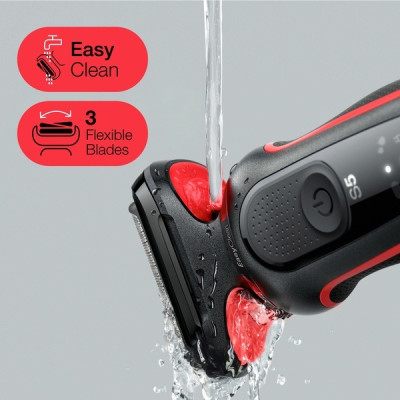 Електробритва Braun Series 5 51-R1000s Black/Red Електробритва Braun Series 5 51-R1000s Black/Red