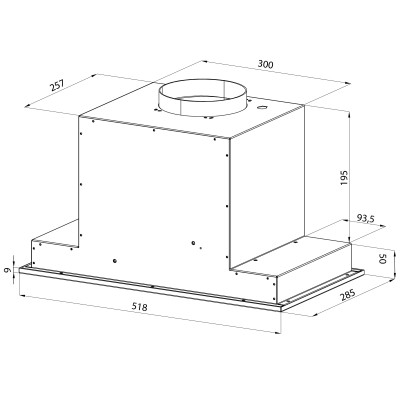 Витяжка Pyramida ABH 52 DD (800) IX