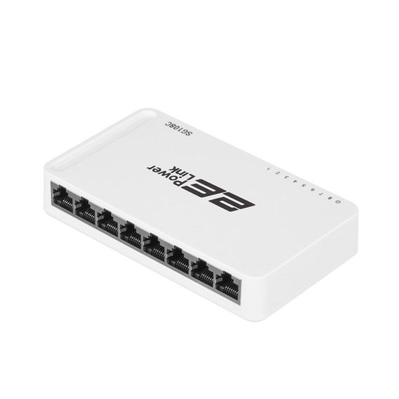 Комутатор 2E PowerLink SG108C (8xGE, некерований)