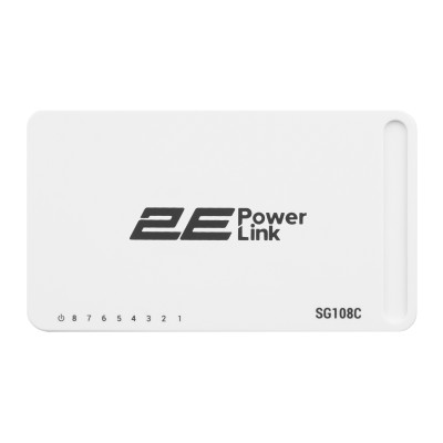 Комутатор 2E PowerLink SG108C (8xGE, некерований)
