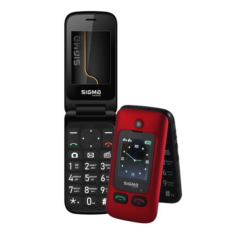 Мобiльний телефон Sigma mobile Comfort 50 Shell Duo Type-C Dual Sim Red/Black (4827798212516)